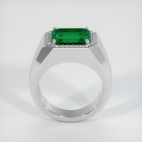 6.64 Ct. Emerald Ring, Platinum 950 3