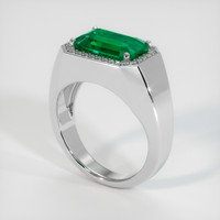 8.22 Ct. Emerald Ring, Platinum 950 2
