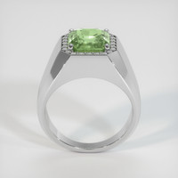 7.60 Ct. Green Sapphire Ring, Platinum 950 3