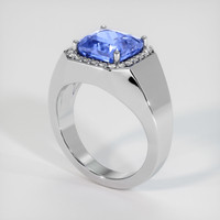 4.08 Ct. Sapphire Ring, Platinum 950 2