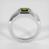 0.97 Ct. Yellowish Green Sapphire Ring, 10K White Gold 3