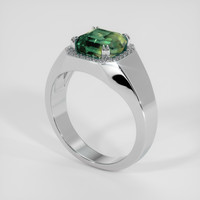 4.86 Ct. Bi Color Sapphire Ring, 18K White Gold 2