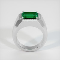 6.64 Ct. Emerald Ring, 18K White Gold 3