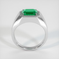 4.00 Ct. Emerald Ring, 18K White Gold 3