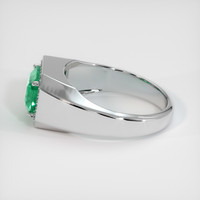 4.00 Ct. Emerald Ring, 18K White Gold 4