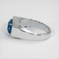 2.93 Ct. Sapphire Ring, 18K White Gold 4