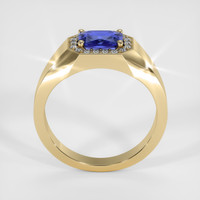 2.00 Ct. Blue Sapphire Ring, 14K Yellow Gold 3