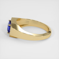 2.00 Ct. Blue Sapphire Ring, 14K Yellow Gold 4