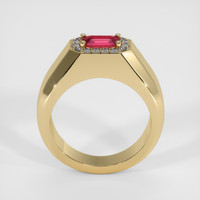 0.48 Ct. Ruby Ring, 14K Yellow Gold 3