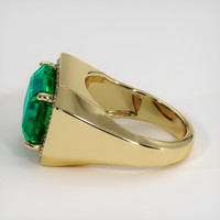 7.66 Ct. Emerald Ring, 18K Yellow Gold 4