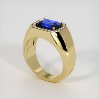 6.58 Ct. Sapphire Ring, 18K Yellow Gold 2