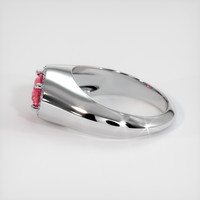 1.02 Ct. Reddish Pink Sapphire Ring, Platinum 950 4