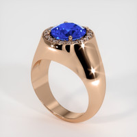 2.65 Ct. Sapphire Ring, 18K Rose Gold 2