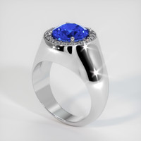 2.65 Ct. Sapphire Ring, 14K White Gold 2