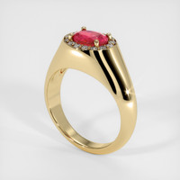1.02 Ct. Sapphire Ring, 14K Yellow Gold 2