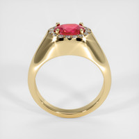 1.02 Ct. Reddish Pink Sapphire Ring, 14K Yellow Gold 3