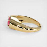 1.02 Ct. Reddish Pink Sapphire Ring, 14K Yellow Gold 4