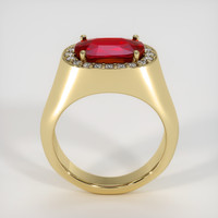 3.07 Ct. Ruby Ring, 14K Yellow Gold 3