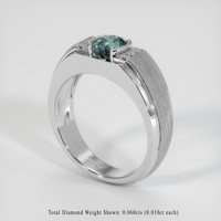 0.89 Ct. Gemstone Ring, Platinum 950 2