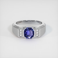 1.55 Ct. Color Change Sapphire Ring, 14K White Gold 1