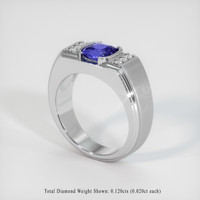 1.55 Ct. Color Change Sapphire Ring, 14K White Gold 2