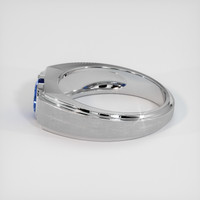 0.75 Ct. Sapphire Ring, 14K White Gold 4