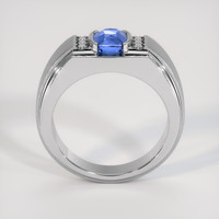 2.24 Ct. Blue Sapphire Ring, 14K White Gold 3