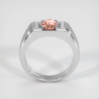 1.09 Ct. Padparadscha Sapphire Ring, 18K White Gold 3