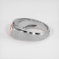 1.09 Ct. Padparadscha Sapphire Ring, 18K White Gold 4