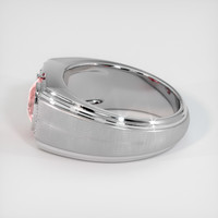 1.12 Ct. Padparadscha Sapphire Ring, 18K White Gold 4