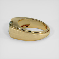 0.98 Ct. Bluish Green Sapphire Ring, 10K Yellow Gold 4