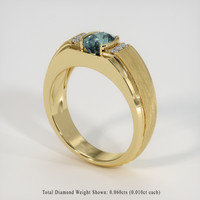 0.89 Ct. Gemstone Ring, 14K Yellow Gold 2