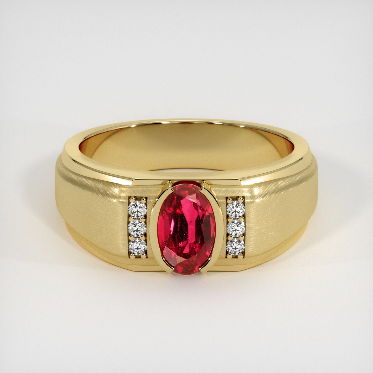 Mens genuine sales ruby rings