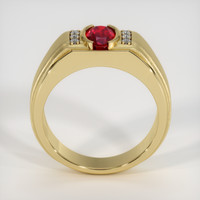 0.85 Ct. Ruby Ring, 14K Yellow Gold 3