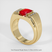 Men's Ruby Ring 1.50 Ct., 14K Yellow Gold Preview