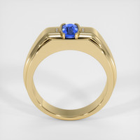 1.00 Ct. Blue Sapphire Ring, 18K Yellow Gold 3