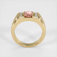 1.09 Ct. Padparadscha Sapphire Ring, 18K Yellow Gold 3