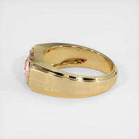 1.09 Ct. Padparadscha Sapphire Ring, 18K Yellow Gold 4