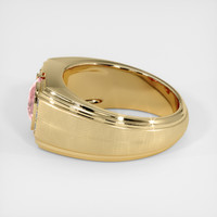 1.12 Ct. Padparadscha Sapphire Ring, 18K Yellow Gold 4