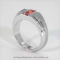 1.13 Ct. Sapphire Ring, 14K White Gold 2
