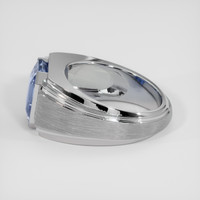 3.99 Ct. Violet Sapphire Ring, 18K White Gold 4