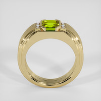 2.32 Ct. Yellowish Green Sphene (Titanite) Ring, 14K Yellow Gold 3