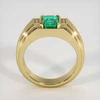 1.35 Ct. Emerald Ring, 18K Yellow Gold 3