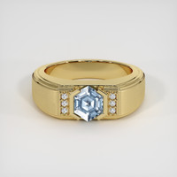 1.21 Ct. Sapphire Ring, 18K Yellow Gold 1