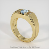 1.21 Ct. Sapphire Ring, 18K Yellow Gold 2