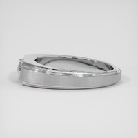 0.74 Ct. Greenish Blue Sapphire Ring, Platinum 950 4