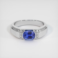 1.28 Ct. Sapphire Ring, 14K White Gold 1
