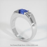 1.28 Ct. Sapphire Ring, 14K White Gold 2
