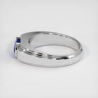 1.28 Ct. Sapphire Ring, 18K White Gold 4