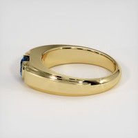 1.20 Ct. Blue Sapphire Ring, 18K Yellow Gold 4